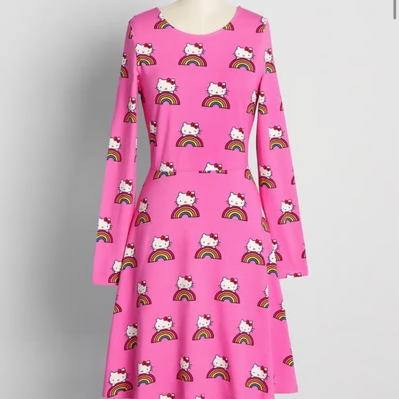 ModCloth x Hello Kitty Brought You A Rainbow A Line Dress - Picture 8 of 8